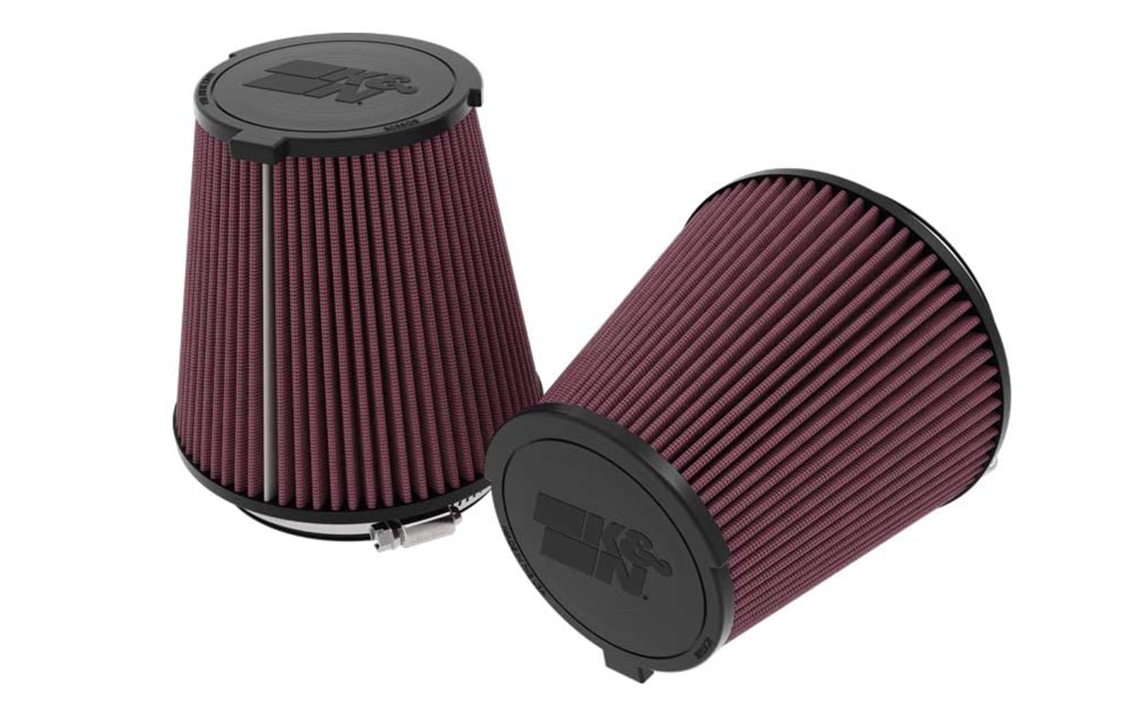 K&N E-0630 front view showing filter shape and fit, enhancing airflow