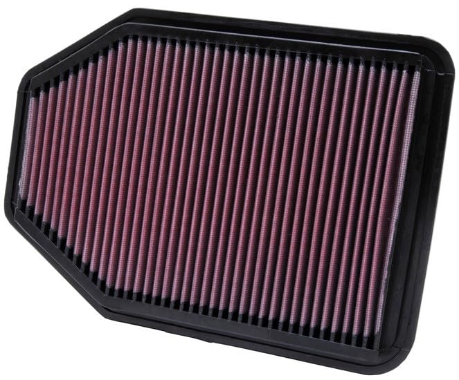 K&N filter installed in Jeep Wrangler airbox demonstrating easy replacement