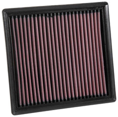 K&N filter installed in Subaru airbox for easy direct-fit advantage