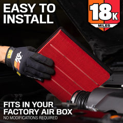 K&N installed in factory airbox demonstrating easy no-mod installation benefit