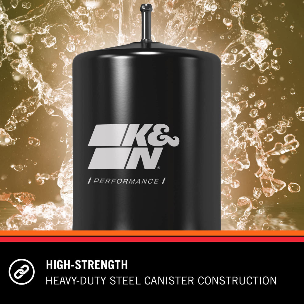 K&N PF-2000 mounted under vehicle emphasizing compact fit and protection
