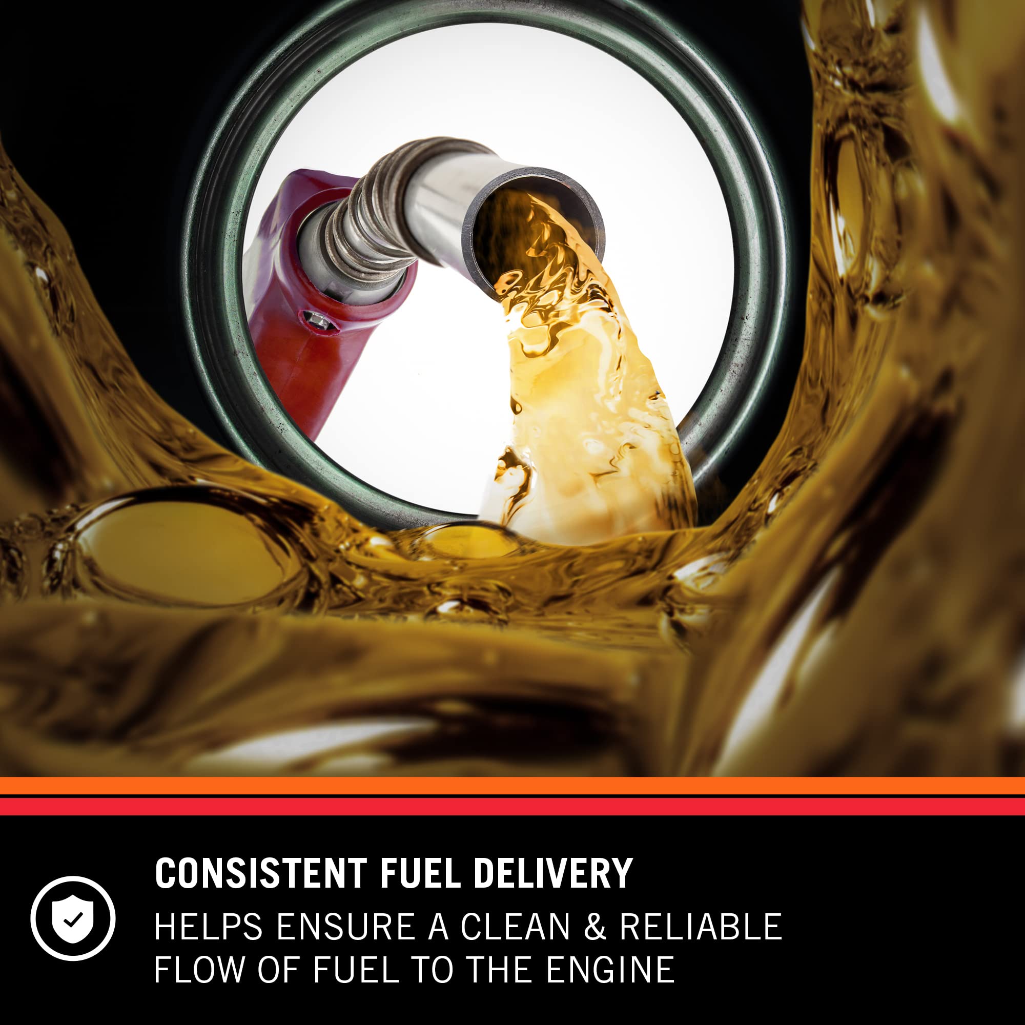 K&N PF-2000 side label with part number and vehicle compatibility benefits