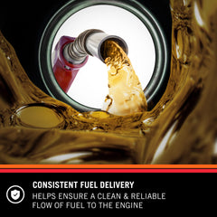 K&N PF-2000 side label with part number and vehicle compatibility benefits