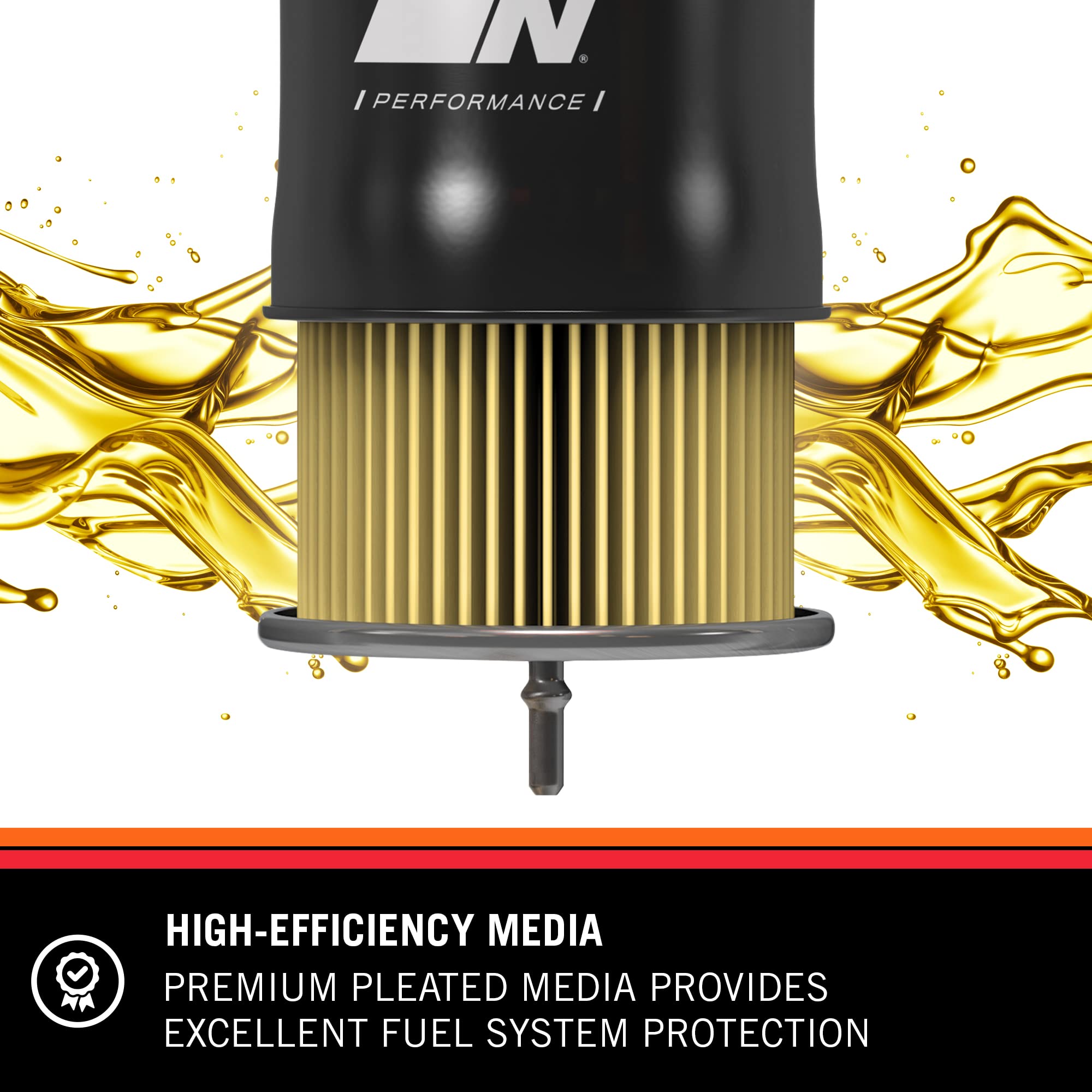 K&N PF-2000 top fuel inlet fittings for secure connection and leak prevention