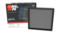 K&N VF2085 front view showing filter and durable frame benefit