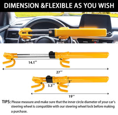KNFRXO adjustable length closeup showing telescoping bar for custom fit