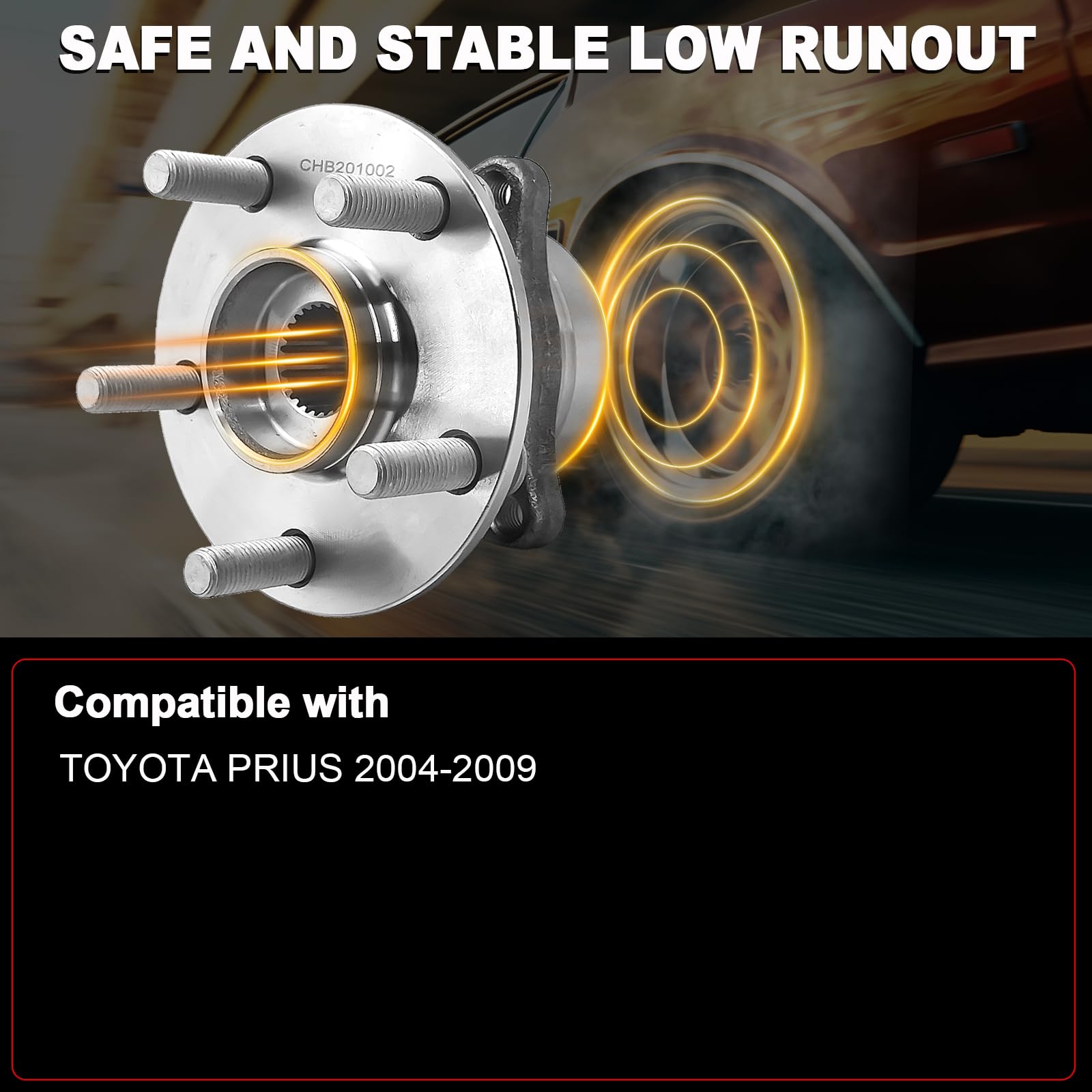 KNOLET hub flange close-up showing precise dimensions for accurate fitment