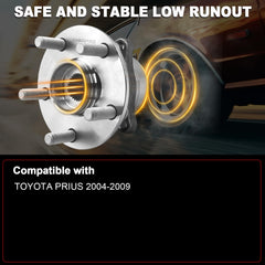 KNOLET hub flange close-up showing precise dimensions for accurate fitment
