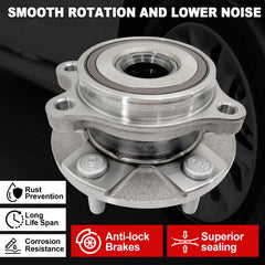 KNOLET hub encoder area visible for ABS compatibility and sensor reliability