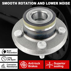 KNOLET ABS sensor and tone ring detail showing integrated ABS compatibility benefit