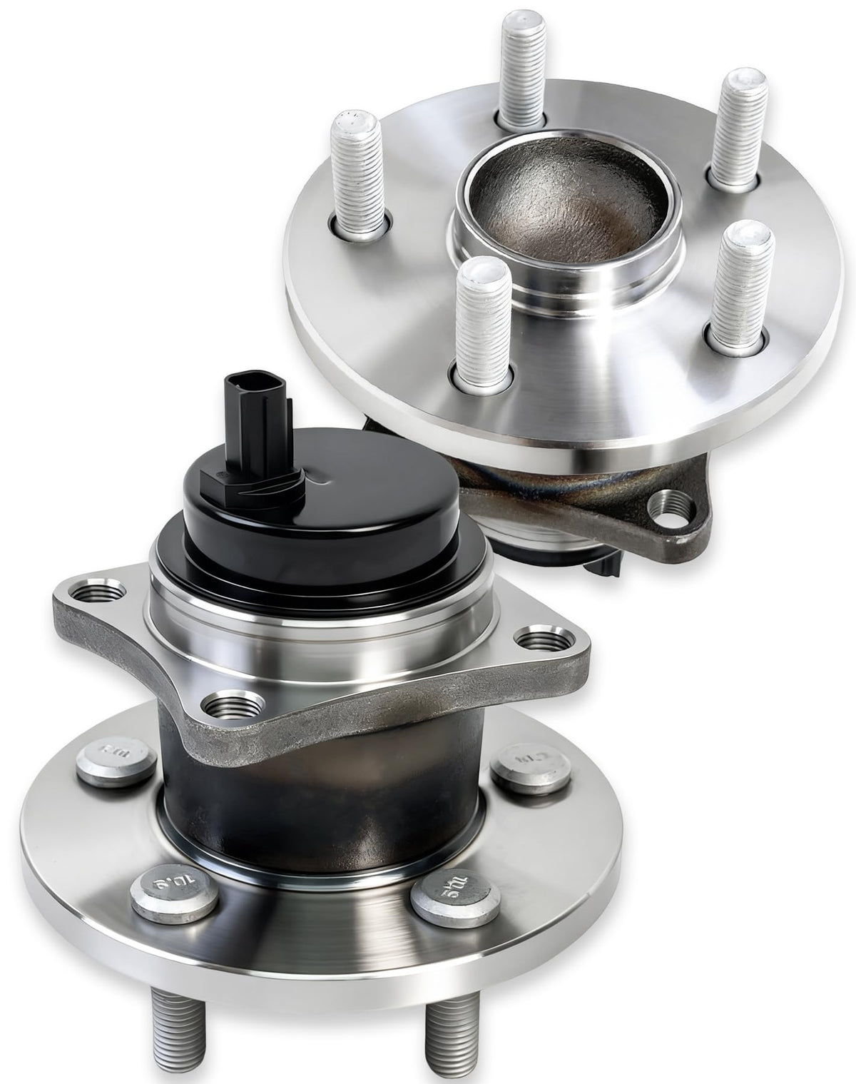 KNOLET front hub pair packaging showing complete replacement set and compatibility