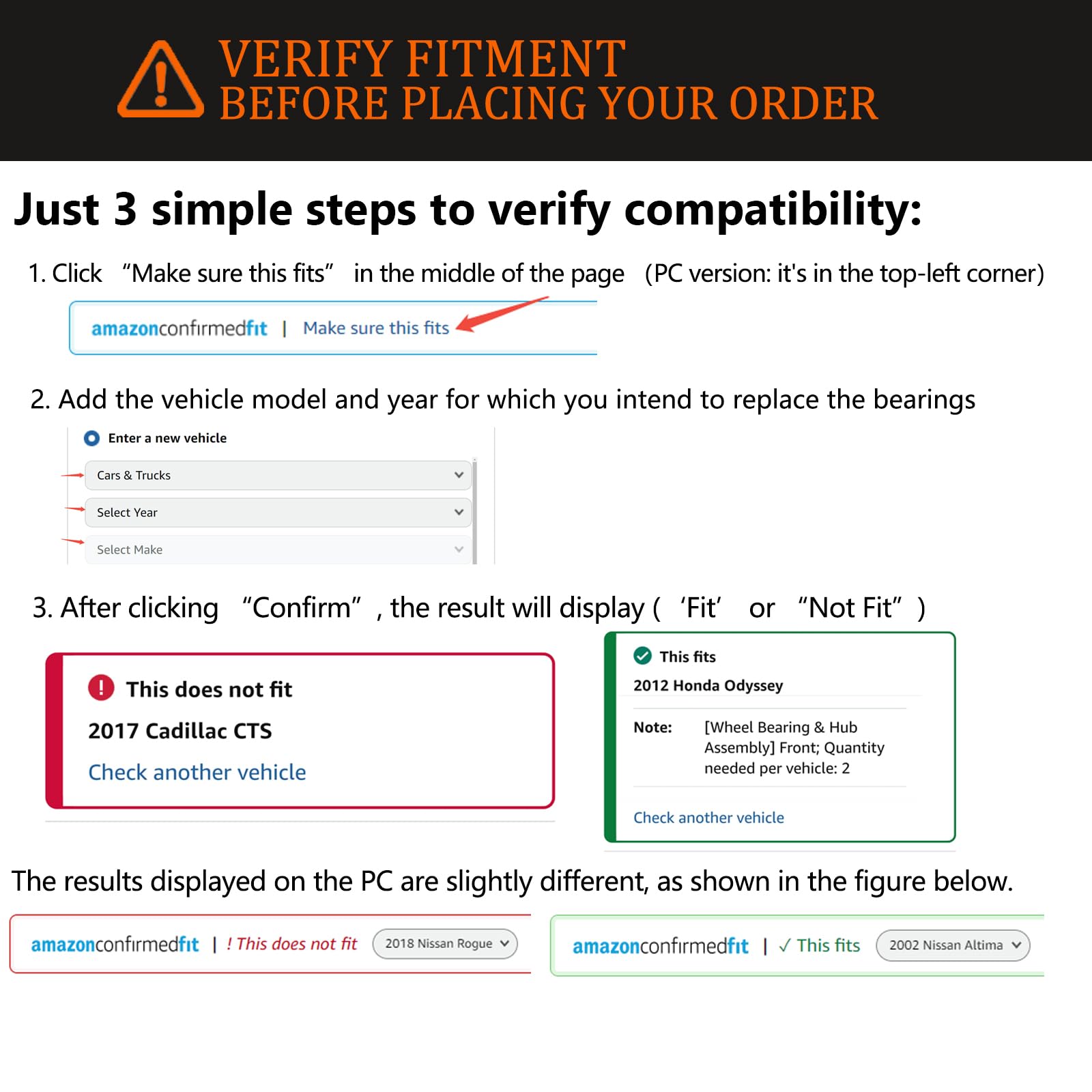 KNOLET packaging and part numbers label aiding fitment verification