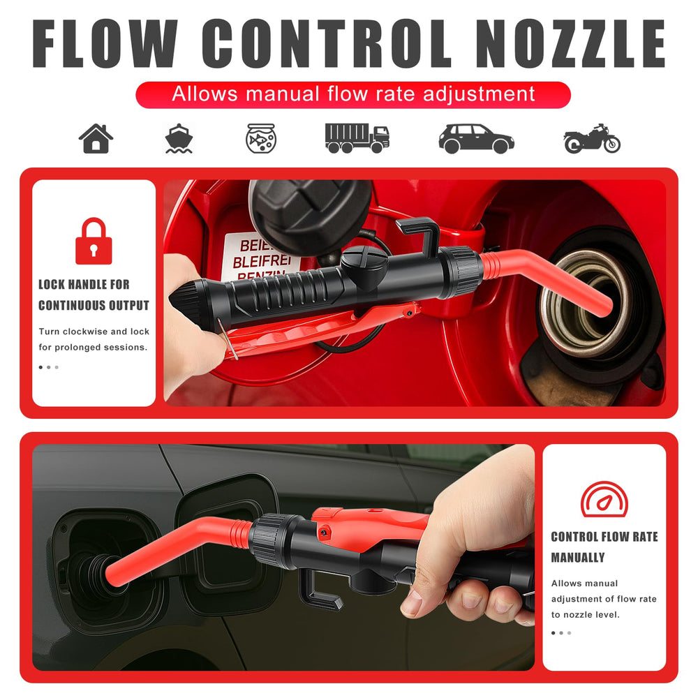 knoweasy suction tube in jerrycan, fits common cans for quick pumping