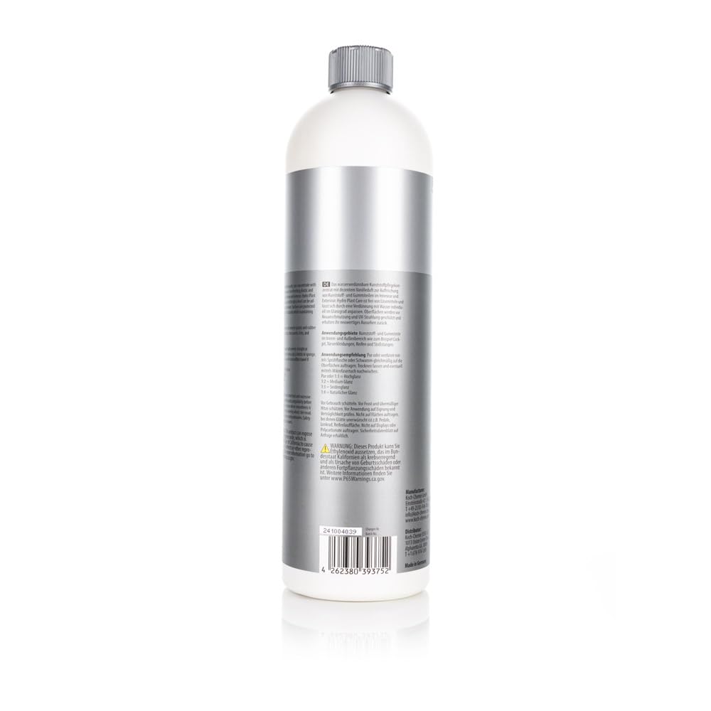 KOCHCHEMIE applied to door panel in car interior demonstrating refreshed surface benefit