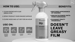 KOCHCHEMIE Motorplast spray nozzle detail for precise application and controlled coverage