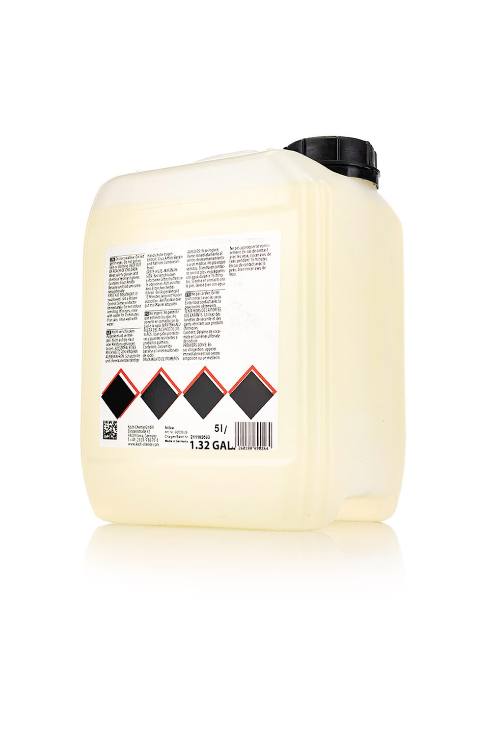 KOCHCHEMIE foam close-up on fibres demonstrating deep clean action and gentle lift