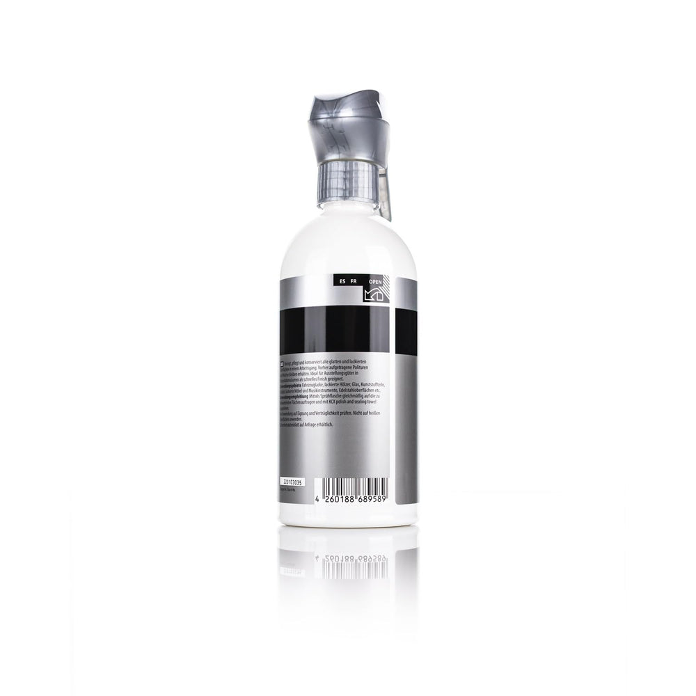 KOCHCHEMIE spray action misting onto a panel for fast, even coverage benefit
