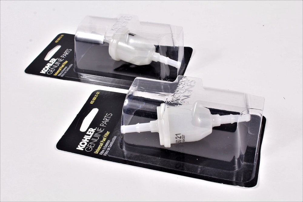 Kohler filter close-up showing 75-micron media and filtration clarity benefit