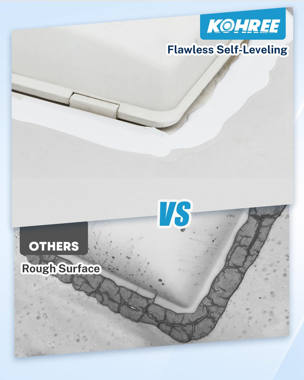 Kohree being applied to an RV roof seam for durable waterproofing