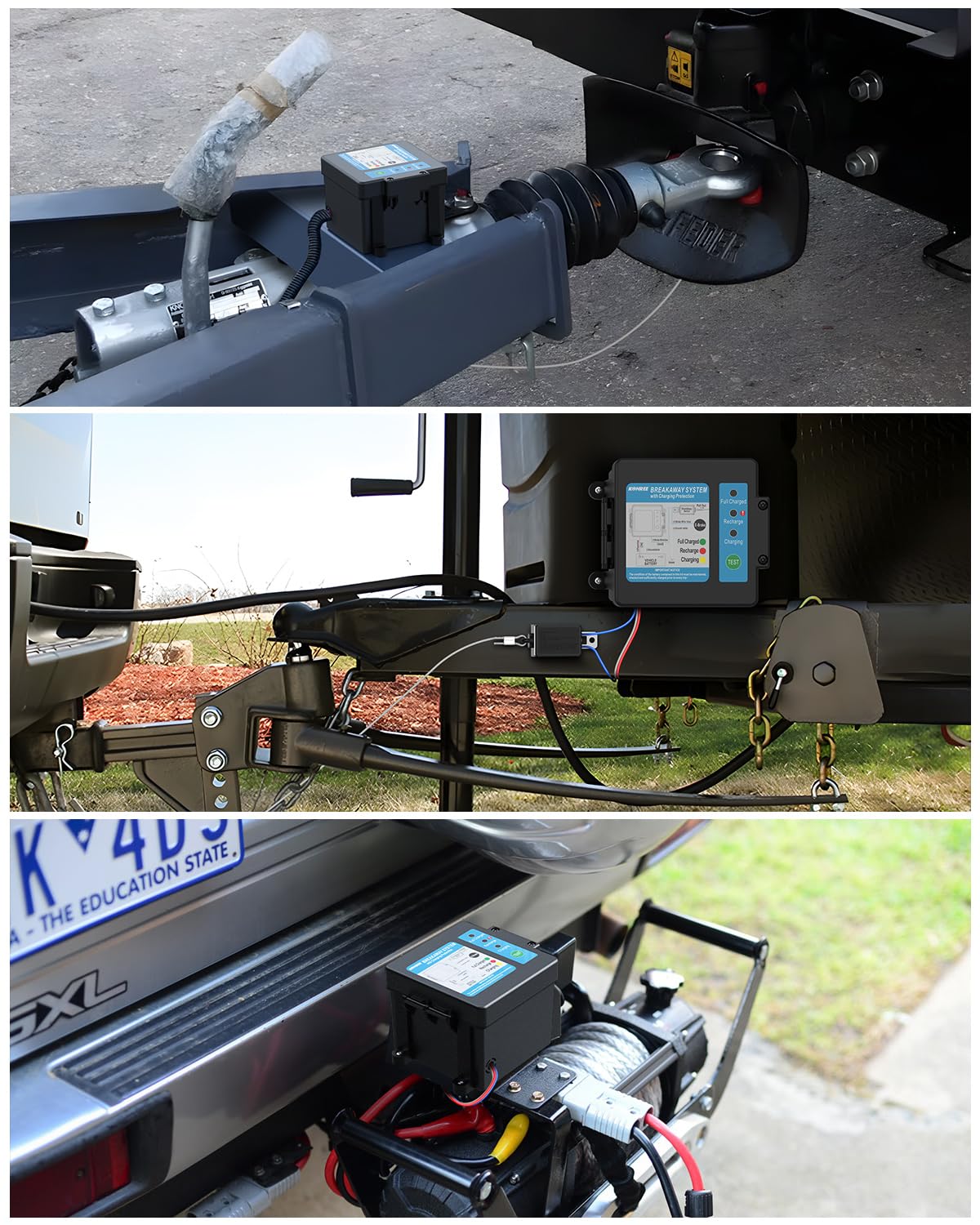 Kohree installed on trailer in use showing enhanced towing safety and peace of mind