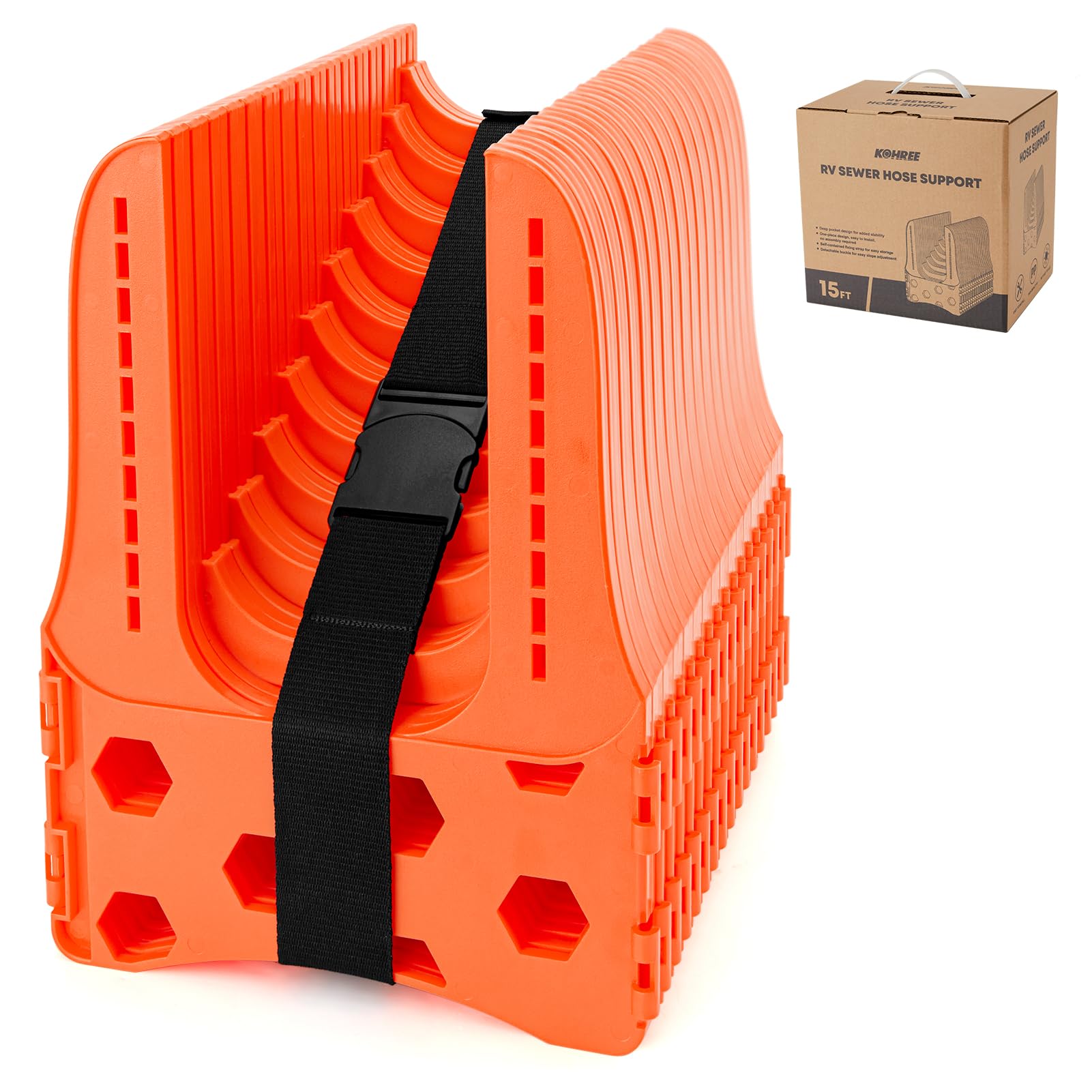 Kohree front packaging view showing bright orange support and ready-to-use benefit
