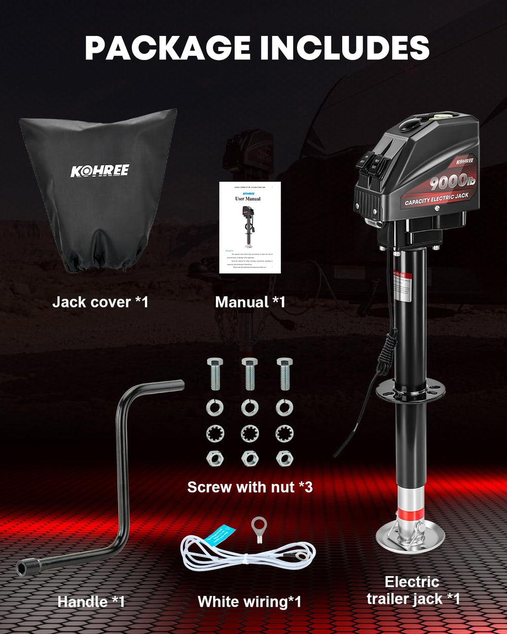Kohree installed on trailer A‑frame showing real-world fit and convenience