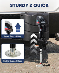 Kohree LED lights illuminated demonstrating safer night hitching and visibility
