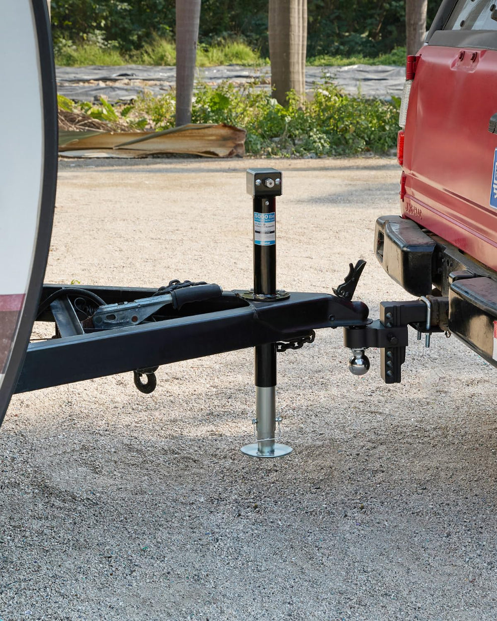 Kohree lifestyle campsite trailer setup enabling faster hitching and leveling