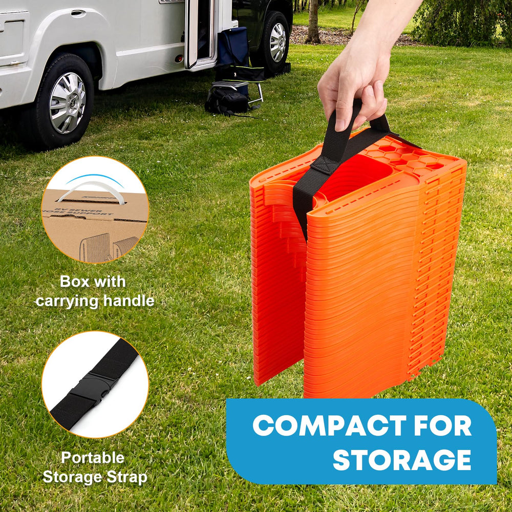 Kohree orange support on gravel emphasizing visibility and trip-prevention