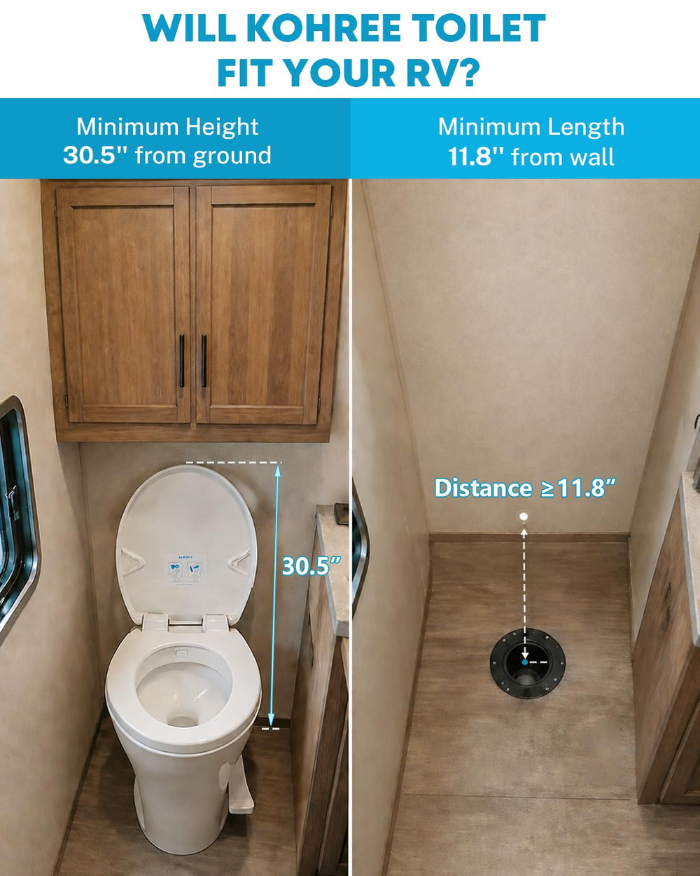 Kohree height comparison demonstrating 18.5-inch comfort benefit