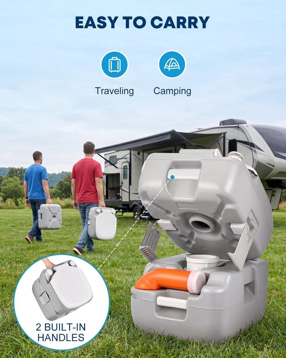 Kohree size comparison next to backpack demonstrating compact storage