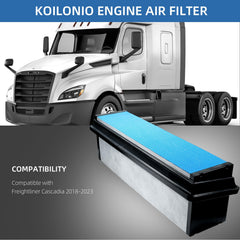 Koilonio close-up of pleated filter media demonstrating high particle capture efficiency
