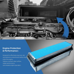 Koilonio filter installed in Freightliner Cascadia housing showing proper fitment benefit