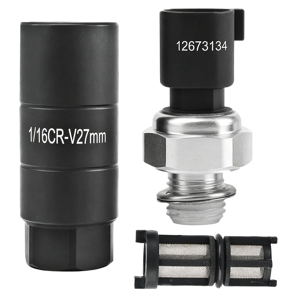 KoiLuvGo oil pressure sensor front assembly showing robust housing and fit benefit