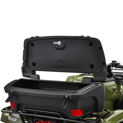 Kolpin close-up of lockable lid and double-wall construction for added rigidity