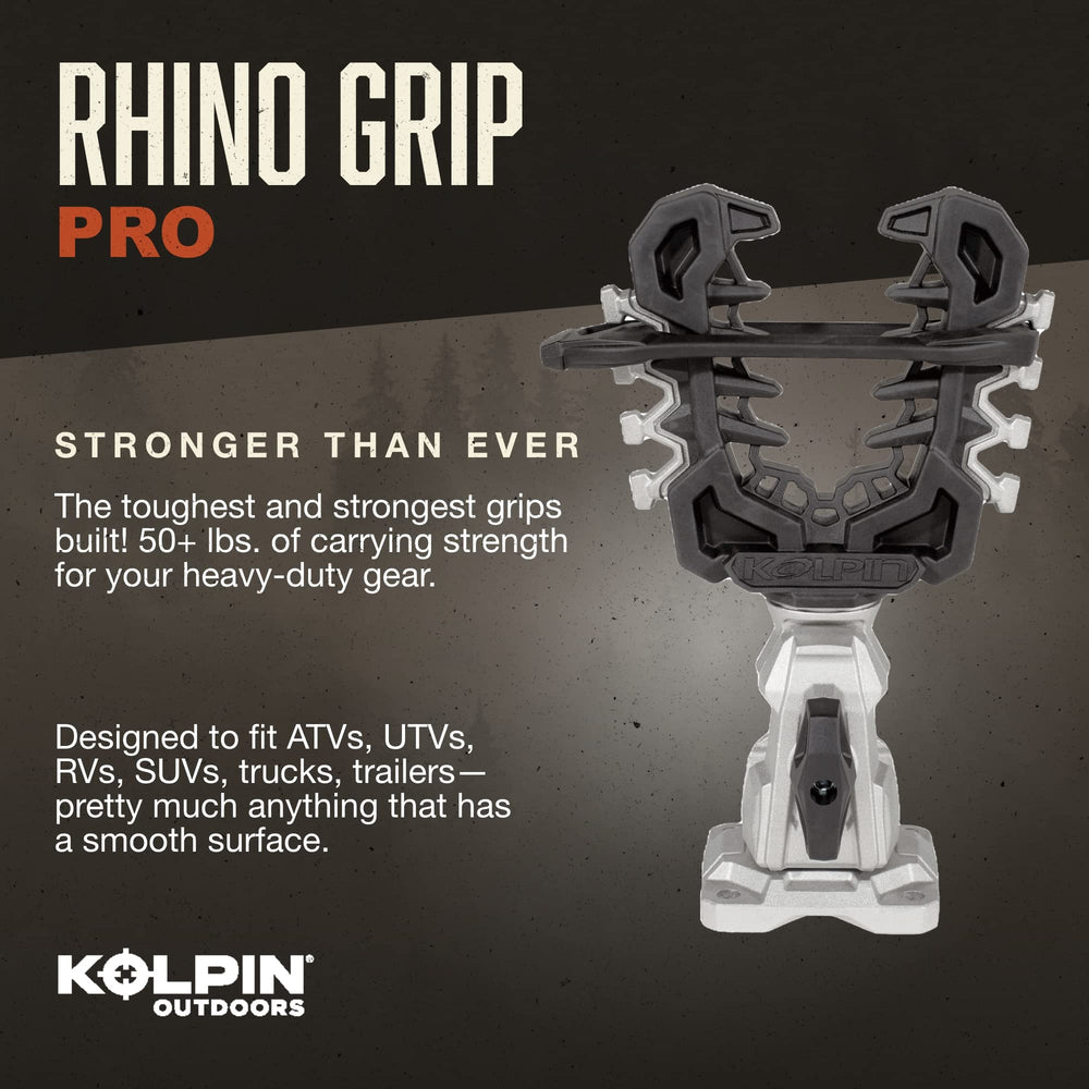 Kolpin Rhino Grip Pro mounted on ATV demonstrating strong off-road cargo support