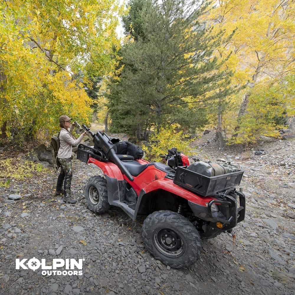 Kolpin basket with three 5-gallon buckets to show capacity and scale