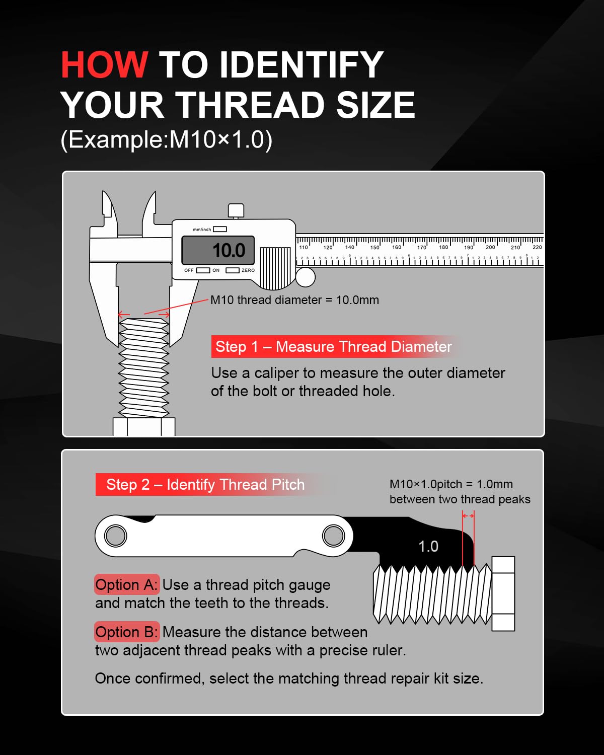 Kolvoii break-off tool detail designed for clean tang removal and flush thread finish