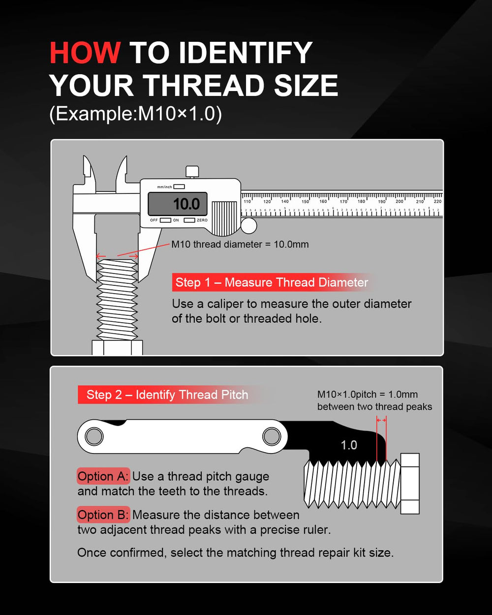 Kolvoii break-off tool detail designed for clean tang removal and flush thread finish