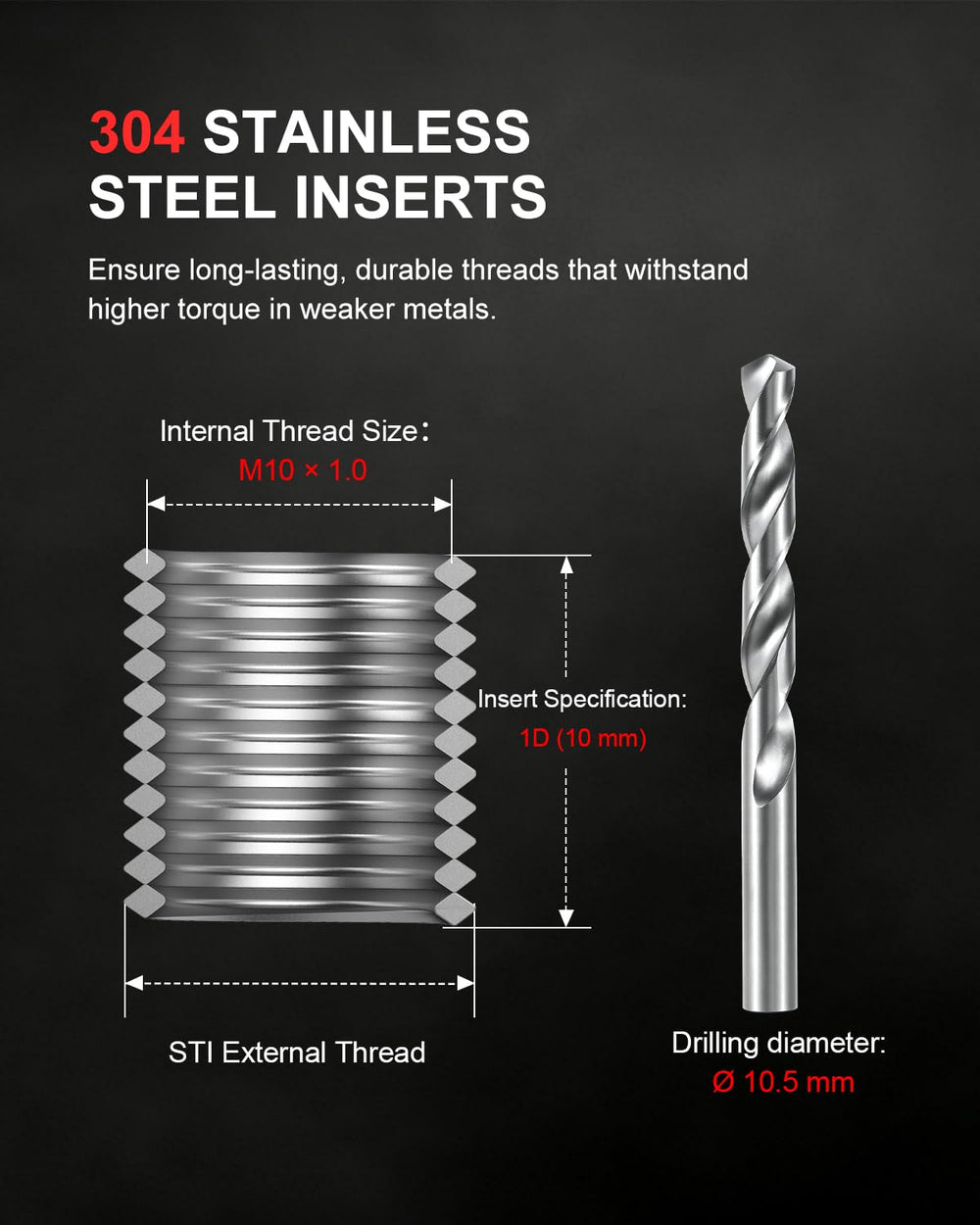 Kolvoii high-speed steel drill bit detail showing sharp 135° apex for clean drilling