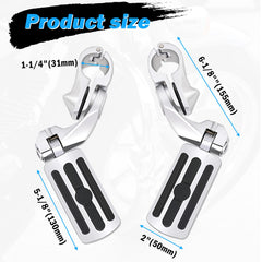Konduone detail of rotating peg head showing adjustable angle for rider comfort