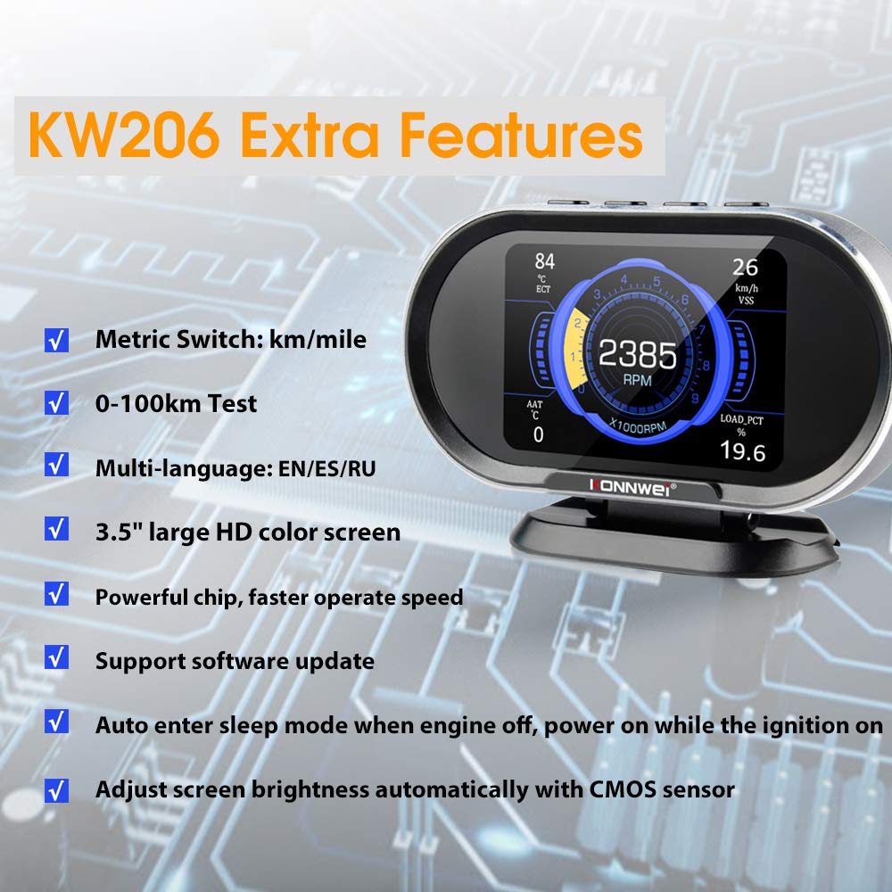 KONNWEI KW206 held in hand to show size and portability for users