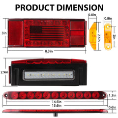 Konrali 15-inch 11-LED identification light bar mounted high for improved visibility