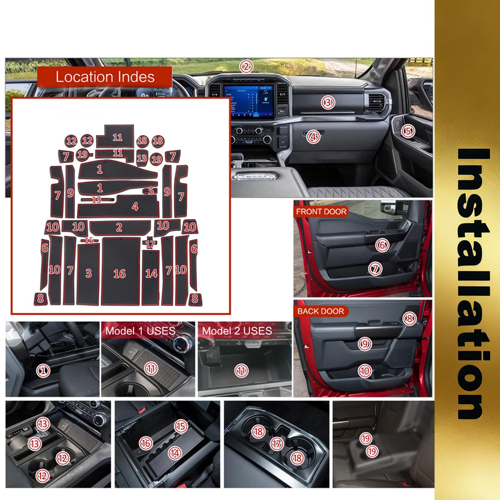 KOOGEN armrest storage liner in place for easy cleaning and protection