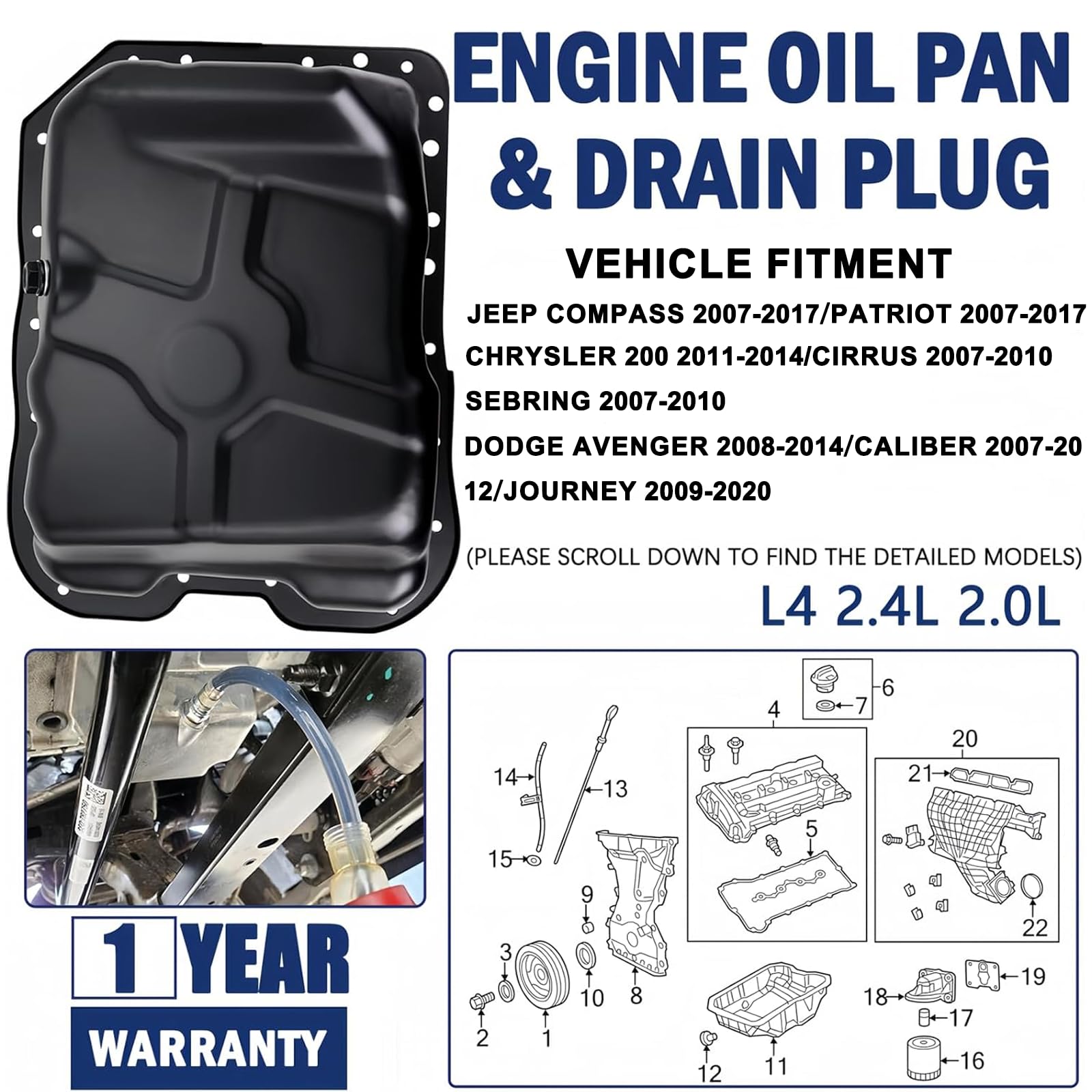 KOONDHEEND drain plug and gasket close-up demonstrating reliable sealing during oil changes