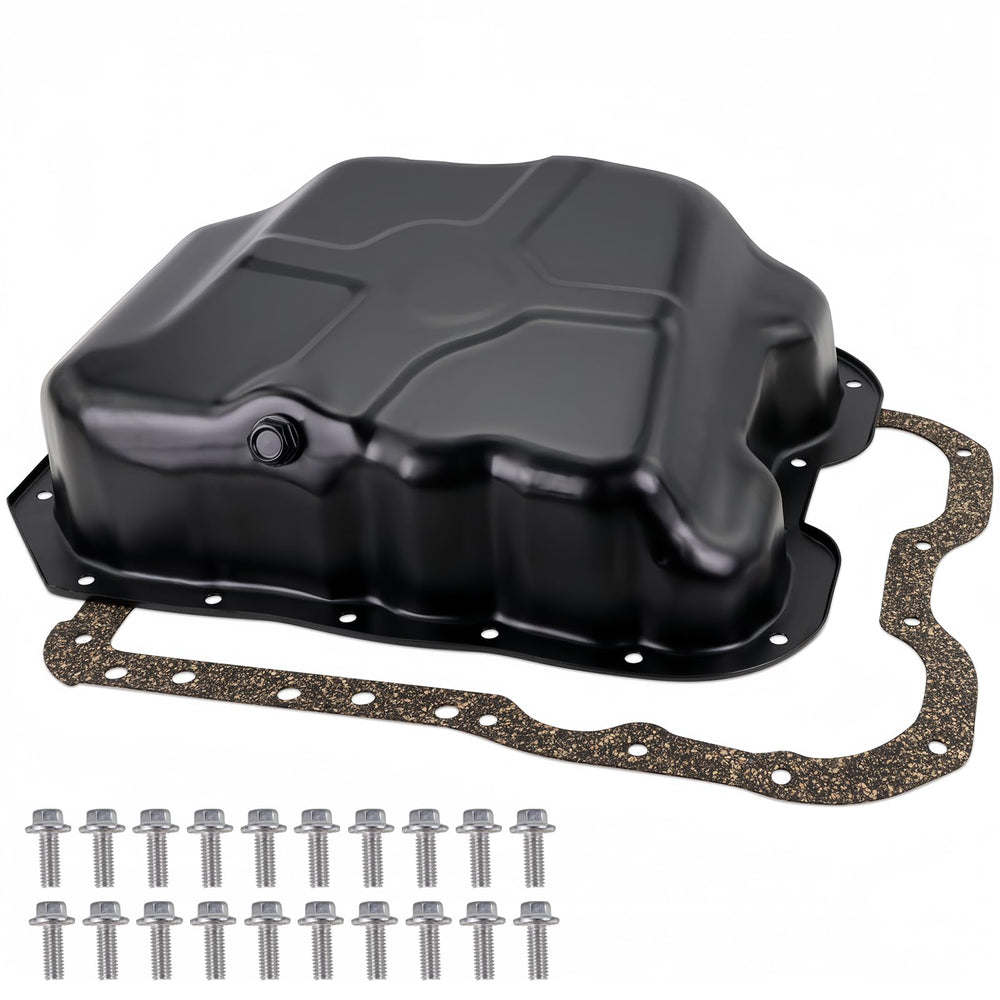 KOONDHEEND front view oil pan showing fitment and clean finish for easy replacement