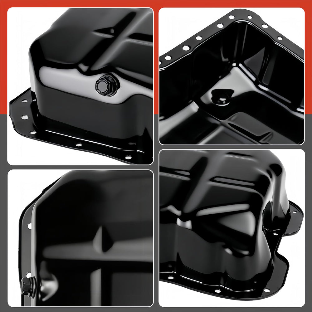 KOONDHEEND oil pan with ruler for scale showing compact correct dimensions