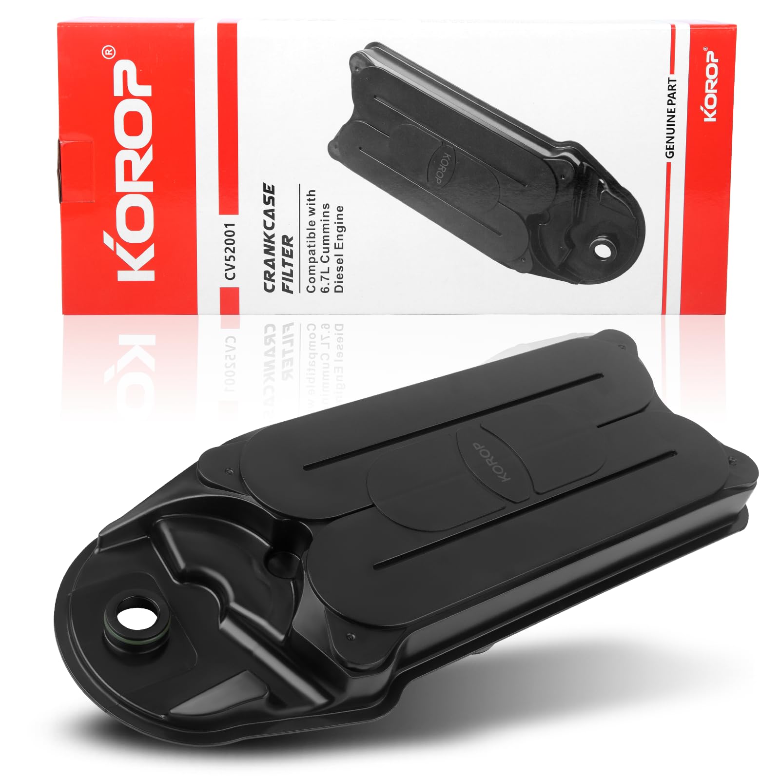 KOROP CCV filter packaging and label showing part number clarity
