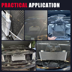 KOROP close-up of brazed aluminum core fins highlighting improved heat transfer benefit