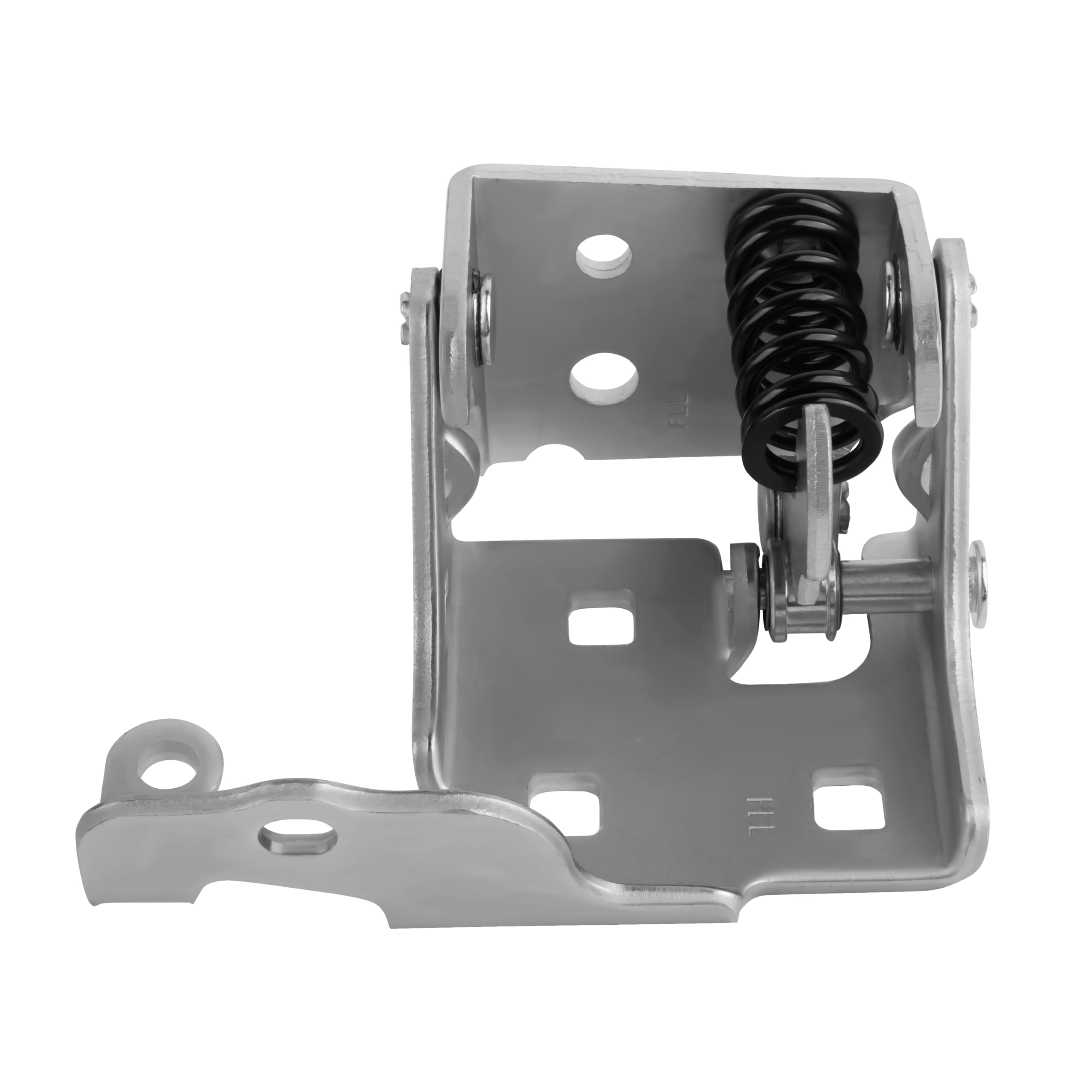 KOROP hinge on open truck door in lifestyle scene showing restored closure